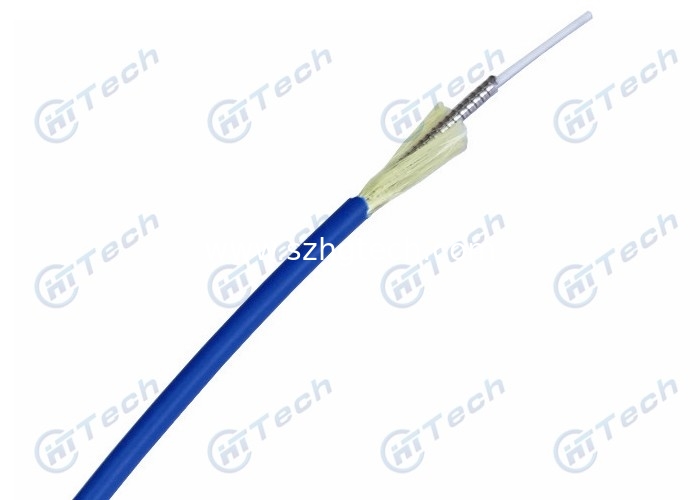 Multimode / Single Mode Fiber Cable , 1-12Cores Armored Fiber Cable Indoor