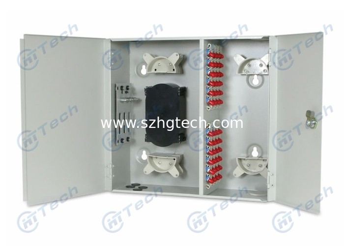 Electrostatic Spaying Wall Mount Fiber Distribution Box 48 Core Dimension 380 X 400 X 135.6mm