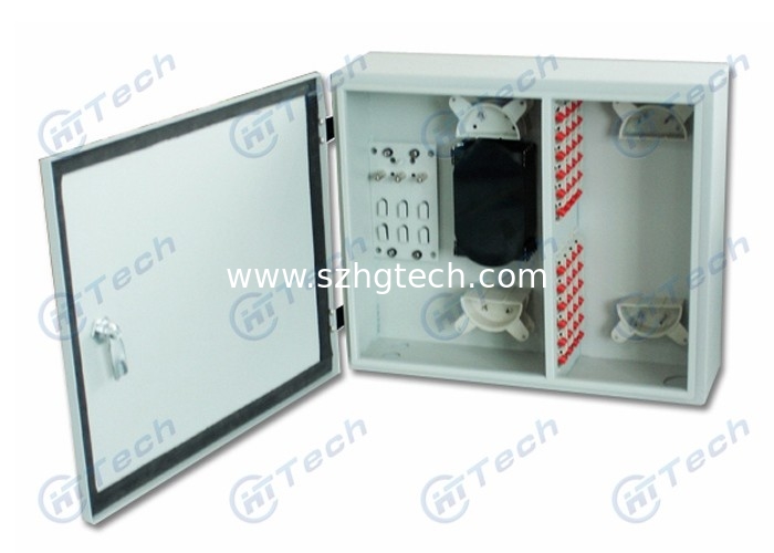 White Color Optical Fiber Distribution Box Large Working Space With Plastic Plates