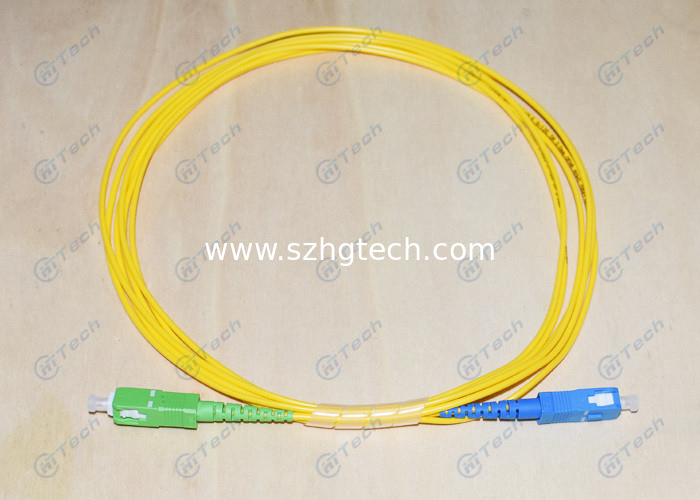 SC UPC - SC APC Fiber Optic Jumper Strong Tensile Strength Vibration ≤0.2dB