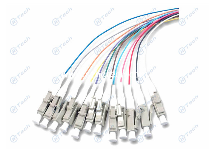 OEM LC Fiber Optic Pigtail High Reliability / Stability For Data Processing Networks