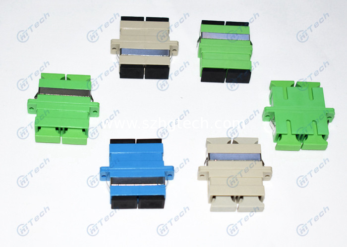 Duplex SC Fiber Optic Adapter Single Mode / Multi Mode For Telecom Network