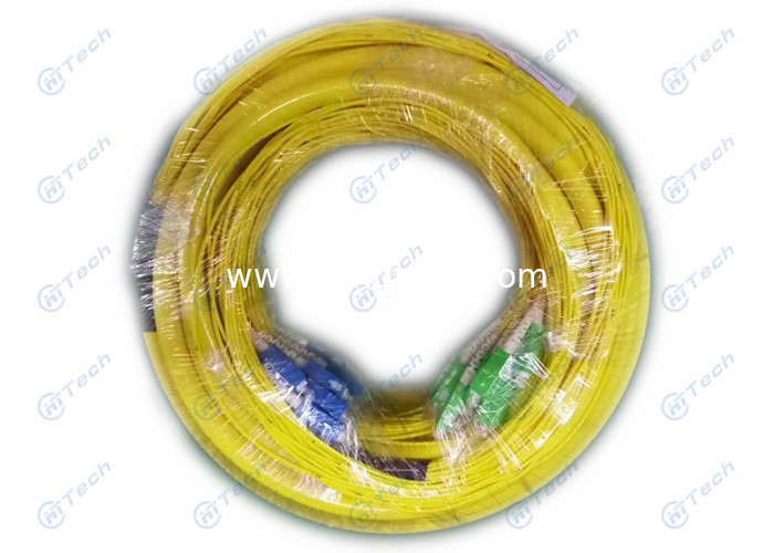SC UPC-SC APC Fiber Optic Patch Cable Singlemode 24 Cores With ROHS Approval