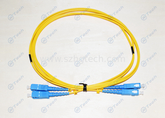 0.3dB Insertion Loss Armored Fiber Optic Patch Cable Duplex 3M Fiber Jumper